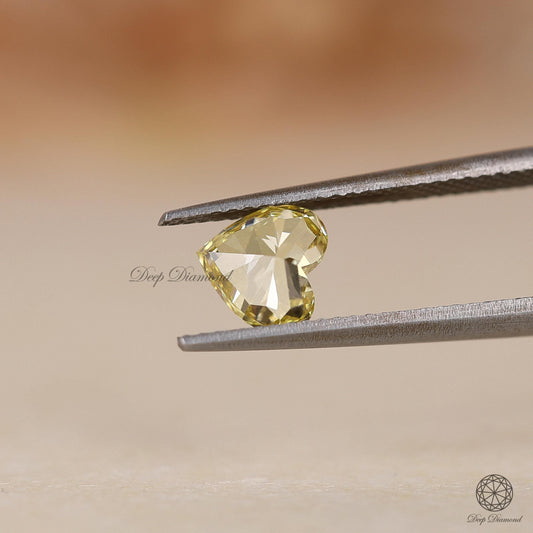 1.75 CT Yellow Color Heart Shape Diamond, IGI Certified Lab Grown Diamond For Ring & Pendant, Loose Vivid Yellow Heart Diamond, Gift For Her