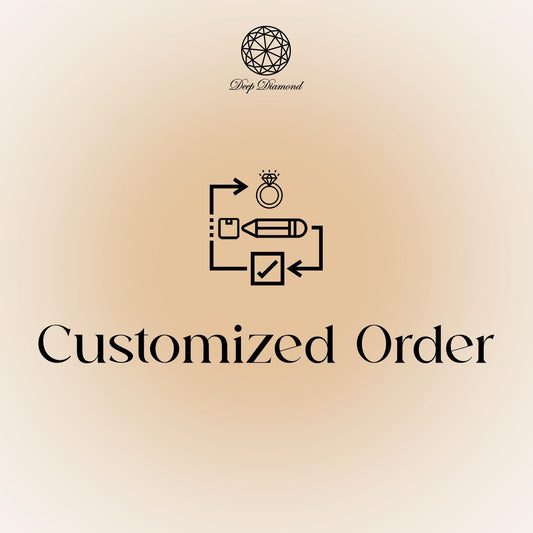 customize jewelry in Lab Grown Diamond - CVD Diamond  with 10k/14k/18k solid gold