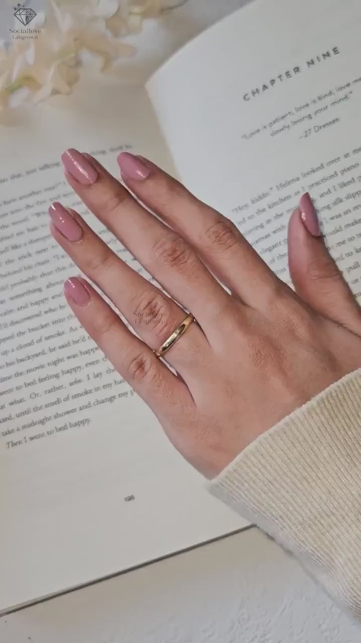 14K Solid Gold Celestial Star and Moon Ring | Flush Set Lab Grown Diamond Band | Minimalist Dainty Engraved Stacking Ring | Sustainable Jewelry Gift for Her.